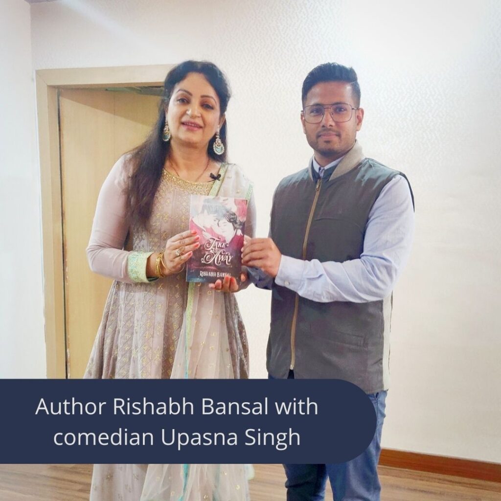 Rishabh Bansal with comedian Upasna Singh of Kapil sharma show